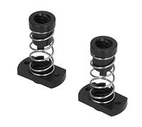 Alomejor Jeu D'écrous à Ressort Anti-jeu, écrou POM de Haute Précision pour Imprimantes 3D CR10 Ender 3, Plomb Noir de 8mm, Paquet de 4