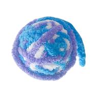 Alomejor Jouet de Balle de Fil de Chat Amusant Interactif Jouet de Balle de Chat en Laine Douce avec Cloche pour Chats Chatons Chiots (Coloré (Bleu))