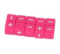 Alomejor Jouet de Dés de Calcul des Mathématiques Attrayants - 20pcs Plus et Dice Dice pour l'enseignement des Mathématiques (Pink)