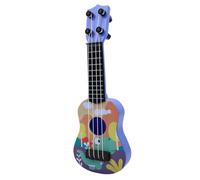 Alomejor Jouet de Guitare ukulélé de Dessin animé Jouable pour Enfants de Plus de 3 Ans, Instrument de Musique éducatif pour Les Sorties en Famille, Jouet ukulélé Portable Léger (Green)