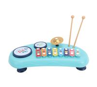 Alomejor Jouet de Piano à Frapper à la Main, Instrument de Musique éducatif coloré pour Les Tout-Petits avec des Partitions de Musique, Améliore la Coordination œil-Main pour Les (Blue)