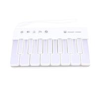 Alomejor Jouet de Piano Lumineux, Clavier Portable pour Enfants avec Touches LED Colorées et Modes d'apprentissage pour Les Voyages et Les Jeux Musicaux à la Maison pour Les Enfants de 3 (White)