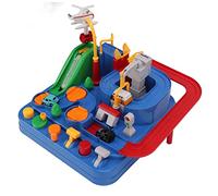 Alomejor Jouet de Wagons, Aventure de Voitures sur Chenilles électriques en Plastique pour Garçons et Filles de Plus de 3 Ans