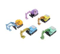 Alomejor Jouets D'excavatrice, Construction en Plastique en Alliage en 5 Pièces avec des Crochets Mobiles pour Les Enfants Jeu Imaginatif, Jeu de Rôle éducatif