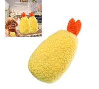 Alomejor Jouets en Peluche pour Chiens, Résistant aux Morsures, Meulage des Dents, Jouets pour Animaux de Compagnie, en Forme de Crevette, Matériau Souple