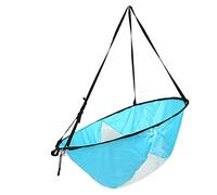 Alomejor Kayak Wind Sail Paddle 108cm Voile Pliable avec Fenêtre Claire Et Sac De Rangement Kayak Canoë Accessoires Compact Et Portable(Bleu)