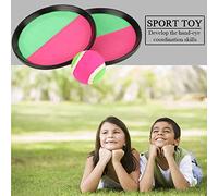Alomejor Kids Toss and Catch Game Safe Abs Ball Bat Bat Oeil Oeil Coordination Beach Outdoor Toy