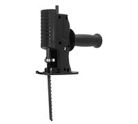 Alomejor Kit D'adaptateur de Perceuse électrique vers Scie Alternative, Tête de Conversion de Tronçonneuse Portable pour la Coupe du Bois et du Métal, 3 Lames de Scie Incluses