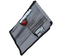 Alomejor Kit D'affûtage de Tronçonneuse, Jauge de Profondeur Portable Efficace pour Les Amateurs de Travail du Bois, Acier et Bois 8 Pièces/Ensemble