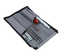 Alomejor Kit D'affûtage de Tronçonneuse, Jauge de Profondeur Portable Efficace pour Les Amateurs de Travail du Bois, Acier et Bois 8 Pièces/Ensemble