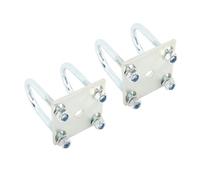 Alomejor Kit de Boulons en U de Remorque Kit de Plaques de Boulons en U en Acier 2 Jeux Capacité de Charge de 150 Lb Réglable pour Ressorts à Lames d'essieu sur Remorque de Bateau Ponton (pour