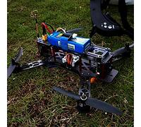 Alomejor Kit de Cadre de Drone Quadcopter FPV Kit de Cadre d'avion avec Structure en Fibre de Verre de Carbone pour QAV250 (Fibre de Carbone)