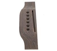 Alomejor Kit de Chevalet de Guitare, Accessoires de Rechange en Bois Massif et Plastique Conformes aux Spécifications Standard, pour Sillet de Chevalet de Guitare Acoustique et Goupilles