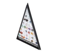 Alomejor Kit de Collection de Roches Minérales pour Enfants, Kit éducatif Attrayant de Science des Roches avec Vitrine, Interaction Parent-Enfant, 36 (Type 1)