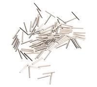 Alomejor Kit de Connecteurs à Manchons à Sertir Durables en Acier Inoxydable, 100 Pièces, pour la Pêche (1.2#)