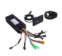 Alomejor Kit de Contrôleur de Vélo électrique 36V 48V Contrôleur de Moteur sans Balais avec Affichage LCD et Accélérateur 130x pour Les Vélos de Scooter électriques
