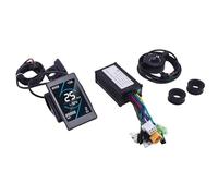 Alomejor Kit de Contrôleur de Vélo électrique Contrôleur de Vitesse de Vélos électronique de Moteur à Onde Sinusoïdale avec Panneau d'affichage LCD 130x Passager pour Le Scooter à électrique