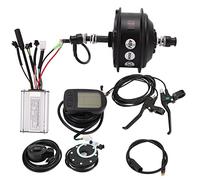 Alomejor Kit de Conversion de Vélo électrique, Moteur sans Balais avec Contrôleur et Panneau LCD pour Vélo de Montagne avec Entraînement Arrière, Puissance du Moteur 350 W, Idéal pour électrique DIY