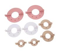 Alomejor Kit de Fabrication de Pompons 8 Pièces, Tisserand de Boules de Peluche pour Bricolage, Artisanat de Tricot de Laine, Fabricant de Boules ABS avec 4 Tailles