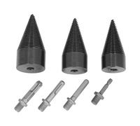 Alomejor Kit de Forets Séparateurs de Cône Robustes pour Fendre Efficacement le Bois 32mm 42mm 50mm avec Différents Types de Tige