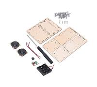 Alomejor Kit de Haut-parleurs Bluetooth Stéréo, Facile à Assembler, Expérience Musicale Engageante pour Enfants, Bois Composite Non Toxique
