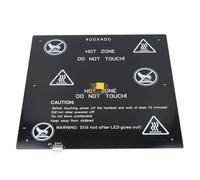Alomejor Kit de Lit Chauffant D'imprimante 3D de Haute qualité avec Chauffage Stable pour des Impressions sans Déformation 400x400mm Utilisateurs D'imprimante 3D en Alliage D'aluminium