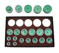 Alomejor Kit de Matrices de Presse pour Boîtier Arrière de Montre, 20 Pièces, Polyvalent, pour la Réparation de Montres, avec Conception Ergonomique pour Une Prise Confortable
