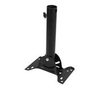 Alomejor Kit de Montage sur Toit Satellite en Acier Inoxydable Noir Durable, Support de Montage pour Poteau Satellite Résistant aux Intempéries pour Installation sur Toit V2