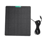 Alomejor Kit de Panneau Solaire à Haute efficacité 10 W pour Caméra de Chargeur Solaire Universel pour Anneau/Clignotement / (BLACK)