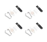 Alomejor Kit de Remplacement de Pointes de Stylet pour Tablette S7 FE 12,4 Pouces, Pointes Durables et Installation Facile, Paquet de 20 Recharges avec Clips et Pinceaux (Blanc Gris)