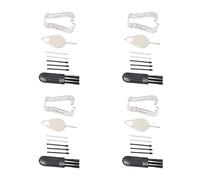 Alomejor Kit de Remplacement de Pointes de Stylet pour Tablette S7 FE 12,4 Pouces, Pointes Durables et Installation Facile, Paquet de 20 Recharges avec Clips et Pinceaux (Noir Gris)