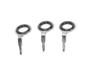 Alomejor Kit de Réparation de Canne à Pêche, Embouts en Acier Inoxydable | Construction durable, friction minimale, durée de vie prolongée, kit de remplacement