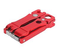Alomejor Kit de Réparation Vélo, 19 en 1 Outil Multifonction en Acier | Design Pliable, Compact pour Vélo de Route et VTT, Comprend Dérive-chaîne, clé Hexagonale, Tournevis, Démonte-pneu