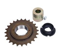 Alomejor Kit de Roue à Vélos en Métal 24T, Pignon de Volant de Remplacement avec Connecteur Adaptateur pour Reconstruire