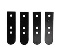 Alomejor Kit de Section Réglable Individuelle à 4 Cordes en Métal avec Pont de Basse électrique avec Clés à Vis pour Toutes les Pièces de Rechange de Guitares Basses électriques à 4 Cordes (BLACK)