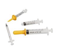Alomejor Kit de Soins Infirmiers pour Animaux de Compagnie, Contrôle de Débit Professionnel, Ensemble de Biberons pour Chatons et Chiots, Matériau en Silicone PVC (Yellow)