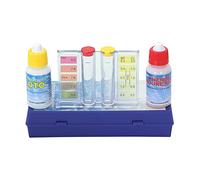 Alomejor Kit de Test de qualité de L'eau Fiable pour le PH et le Chlore Résiduel, Pratique pour les Aquariums et les Piscines Domestiques, Matériau PVC Robuste