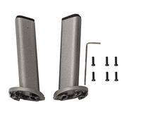Alomejor Kit de Train d'Atterrissage pour Drone - Pieds Avant et Arrière, Couvercle de Moteur et Base de Support Compatible avec Mini 3/4, Air 2S, Series - 2 Pièces, Noir