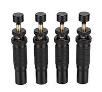 Alomejor Kit de Valve de Dégonflage de Pneu à Arrêt Automatique avec Plage Réglable de 10 à 30 PSI pour Les Aventures Hors Route et Les Véhicules 4x4, Comprend 4 Outils