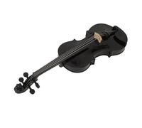 Alomejor Kit de Violon Acoustique 4/4 avec Clous D'accordage Stables, Démarrage Rapide pour étudiants Débutants (BLACK)