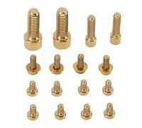 Alomejor Kit de Vis de Levier de Frein de Vélo de Montagne, Attaches en Alliage Ti pour Leviers XT775, Accessoires Réglables Haute Résistance pour le Cyclisme (GOLD)