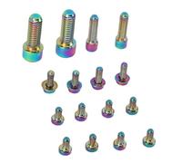 Alomejor Kit de Vis de Levier de Frein de Vélo de Montagne, Attaches en Alliage Ti pour Leviers XT775, Accessoires Réglables Haute Résistance pour le Cyclisme (COLORFUL)