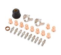 Alomejor Kit D'électrode de Pointe IPT40, Ensemble D'électrodes de Pointe de Torche de Découpe pour CUT 55DS Pro, Coupeur CUT 65DS, Laiton, Alliage de Zinc et Acier Inoxydable