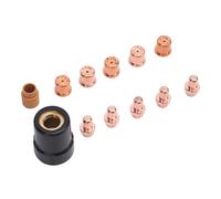 Alomejor Kit D'électrodes de Découpe 12 Pièces, avec Embouts et Anneau Tourbillonnant pour Découpeur Eastwood Versa-Cut 40 Ampères