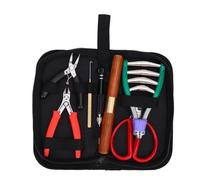 Alomejor Kit d'Outils de Cordage de Raquette de Badminton, Outils Professionnels en Acier et en Plastique avec Sac de Rangement pour Raquettes de Tennis et de Badminton, Ensemble Complet pour Le