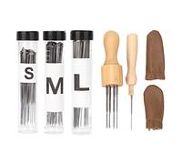 Alomejor Kit D'outils de Feutrage à L'aiguille avec Manche en Bois pour un Effet de Feutrage Rapide, Idéal pour L'artisanat de la Laine, 90 Aiguilles Incluses