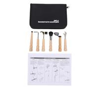 Alomejor Kit D'outils de Réparation de Guitare, Enrouleur de Cordes de Marteau Multifonctionnel, Brosse à Poussière, Ajusteur de Tige de Ferme avec Retrait de Goupille de Pont, pour