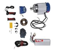 Alomejor Kit Moteur électrique sans Balais 48 V CC 1000 W, Contrôleur de Moteur Silencieux avec Phare, Pignon, Chaîne et Poignée D'accélérateur, pour Vélo électrique, Tricycle, Scooter et
