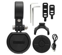 Alomejor Klaxon de Vélo électrique Réglable de 80 à 130db, avec Télécommande, Chargement USB, étanche IPX6, pour Vélo de Montagne