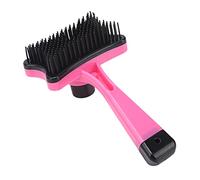 Alomejor La Brosse de Toilettage pour Animaux de Compagnie élimine Efficacement les Poils Emmêlés pour Chien Chat, Améliore La Circulation Sanguine, Plastique, 1 Pièce Compatible Chiens Chats (Rose